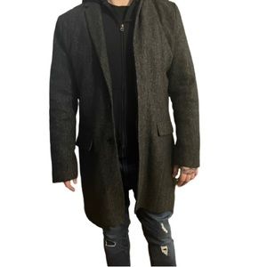 Calvin Klein men gray coat size large